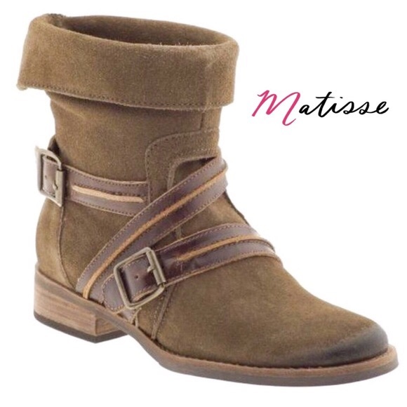 Matisse Shoes - Matisse Prospector suede leather brown booties